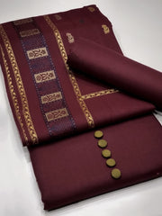 Wool Self Designing Fabric Shirt & Trouser